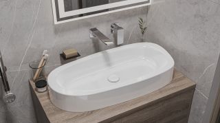 Раковина Whitecross Moonstone E 0731.070035.100 70см белый глянец